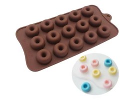 Molde silicona 15 mini donas bombones